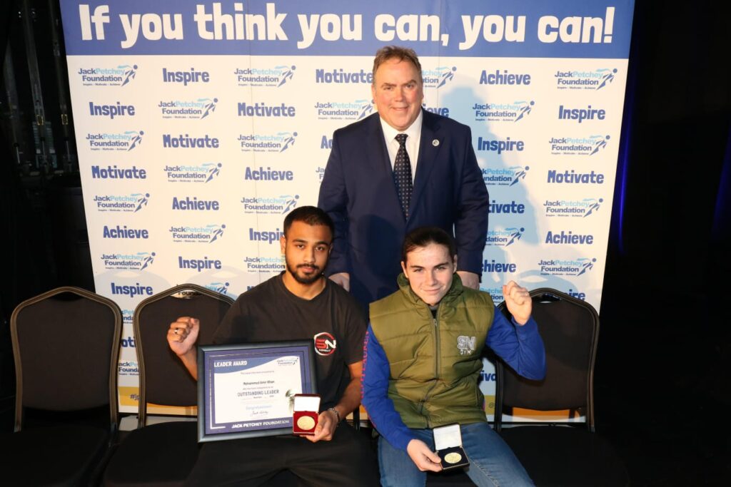 Amir and Callum Collect Jack Petchey Award